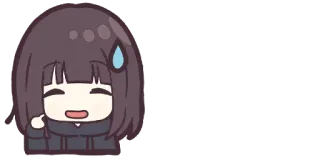 😅 Аниме, Манга, Милый, Пот, Смущенный telegram sticker