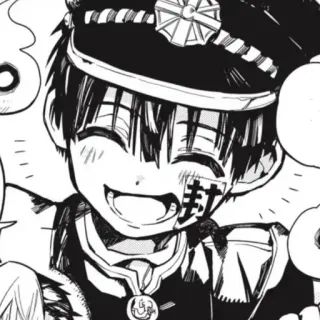 🍚 Hanako-kun Toilet-Bound Hanako-kun anime, manga, hanako-kun, toilet-bound hanako-kun, cute, smile, boy telegram sticker