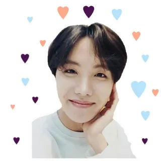 😊 J-Hope J-Hope, BTS, K-Pop, сердце, стикер, корейский певец whatsapp sticker