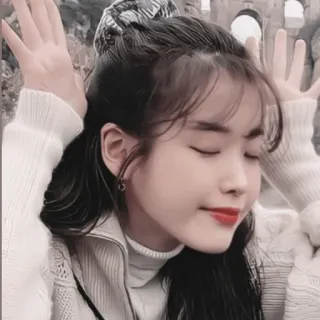 ✨️ woman, portrait, korean, actress, singer, smile telegram sticker