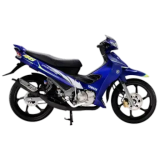 😇 motocykl, rower, niebieski, yamaha, transport, pojazd telegram sticker