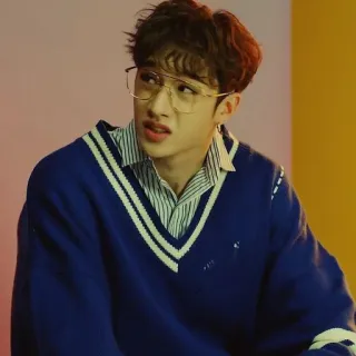 💰 mann, brille, pullover, person, porträt, kpop whatsapp sticker