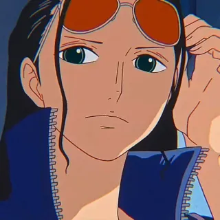 📚 Nico Robin One Piece anime, manga, one piece, nico robin, character, pirate, straw hat pirates whatsapp sticker