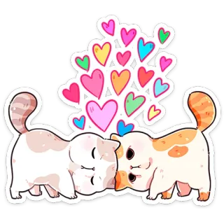 Йогурт и Фасолька @TgSticker telegram stickers