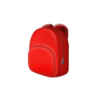 🎒 mochila, vermelho, escola, bolsa, viagem telegram sticker
