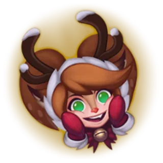 👐 sticker, cartoon, reindeer, winter, christmas, character telegram sticker