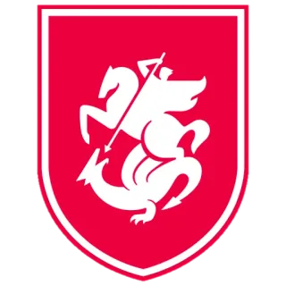 🇬🇪 Saint George Christian iconography saint george, dragon, heraldry, crest, shield, knight, symbol, slaying the dragon telegram sticker