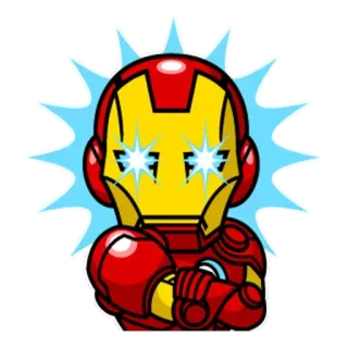 😀 Iron Man Iron Man, Marvel, superhero, cartoon whatsapp sticker