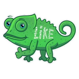 Chameleon @stickersb2b telegram stickers