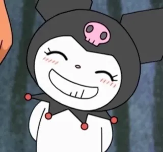 💕 Kuromi kuromi, sanrio, kawaii, anime, personaje, lindo telegram sticker