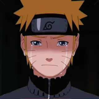 🍜 Naruto animé, naruto, pleurs, triste whatsapp sticker