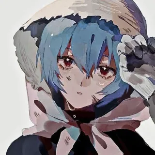 🌊 Rei Ayanami Neon Genesis Evangelion อนิเมะ, ผู้หญิง, เศร้า, ร้องไห้, เรย์ อายานามิ, อีวานเกเลียน telegram sticker