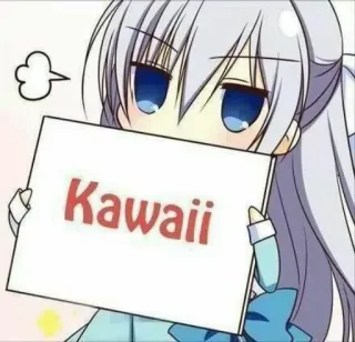 😚 Kawaii 귀여운, 애니메이션, 소녀, 카와이, 치비, 만화, 만화영화 telegram sticker