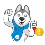 Ulayka the Husky @TgSticker telegram stickers