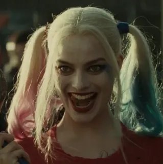 🔥 Harley Quinn Suicide Squad Харли Квинн, DC Comics, Марго Робби, Антигерой, Злодей, Персонаж комиксов, Отряд самоубийц whatsapp sticker