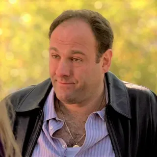 🤐 Tony Soprano The Sopranos มาเฟีย, รายการทีวี, อาชญากรรม, อิตาเลียนอเมริกัน, ดราม่า telegram sticker