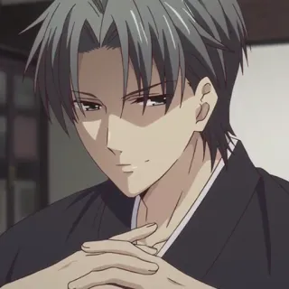 🐺 Kyo Sohma Fruits Basket anime, manga, kyo sohma, fruits basket, character telegram sticker
