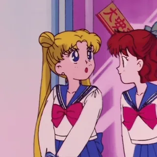 🌙 Sailor Moon Anime, Sailor Scout, Schooluniform, Cartoon telegram sticker