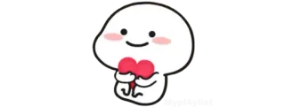 🍚 fofo, coração, amor, kawaii, adesivo, desenho animado whatsapp sticker