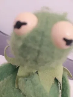 👀 Kermit frog, Kermit the Frog, puppet, green, Muppets, meme telegram sticker