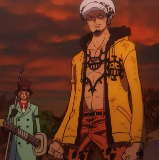 🩺 Trafalgar Law One Piece Anime, Manga, Piraten, Trafalgar Law, Heart Piraten telegram sticker