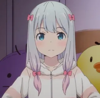 😐 アニメ, 女の子, 漫画, かわいい, キャラクター telegram sticker