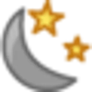 🌝 moon, stars, celestial, night, sky, dreamy whatsapp sticker