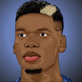 💜 Paul Pogba Paul Pogba, calciatore, giocatore di calcio, sport, atleta telegram sticker