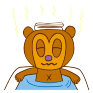 🥵 Bär, Bad, Entspannen, Cartoon, Tier, Süß, Spa whatsapp sticker