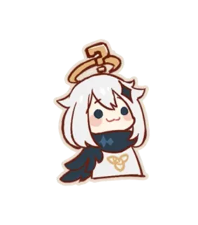 ❇️ Paimon Genshin Impact paimon, genshin impact, anime, video game, character, cute, kawaii telegram sticker