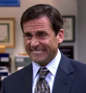 😬 Michael Scott The Office michael scott, the office, divertente, commedia, serie tv telegram sticker