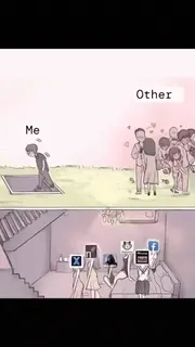 😃 Me, Others whatsapp sticker