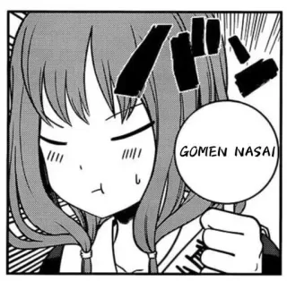 😤 GOMEN NASAI Аниме, Манга, Прости, Извинения, Девушка whatsapp sticker
