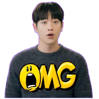 😳 OMG oddio, shock, sorpresa, emoji whatsapp sticker