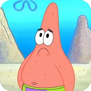 🫥 Patrick Star SpongeBob SquarePants telegram sticker