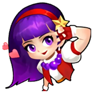 ✌️ Athena Asamiya The King of Fighters anime, video game, fighting game, athena, asamiya telegram sticker