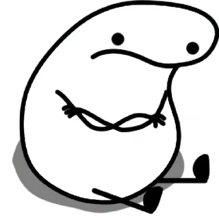 😀 florkofcows, pegatina, dibujo animado, triste, meme telegram sticker