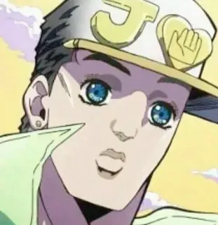 😳 Jotaro Kujo JoJo's Bizarre Adventure Anime, Jojo, Jotaro, Nhân vật, Manga telegram sticker