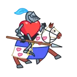 Date Knight telegram stickers