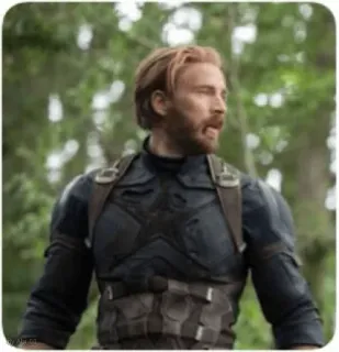 🤕 Captain America キャプテン・アメリカ, スーパーヒーロー, マーベル, アベンジャーズ, クリス・エヴァンス telegram sticker