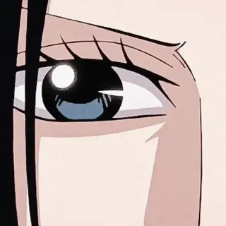 🖤 Anime, Manga, Mắt, Cận cảnh, Tóc đen telegram sticker