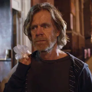 😐 Frank Gallagher Shameless sin techo, alcohólico, padre, hombre, pobreza telegram sticker