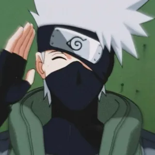 ✌ Kakashi Naruto kakashi, naruto, anime, saludo, manga, ninja telegram sticker
