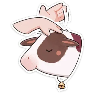 ☺️ 牛, 動物, かわいい, ステッカー, 農場, ペット telegram sticker