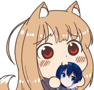 😮 Animé, Chibi, Kawaii, Mignon, Dessin animé, Autocollant whatsapp sticker