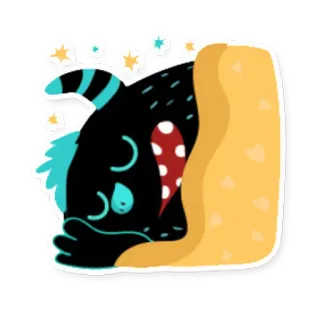 😴 monstro, triste, chorando, desenho animado, cama, coração partido, emocional, deprimido whatsapp sticker