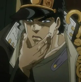🧬 Jotaro Kujo JoJo's Bizarre Adventure jotaro, jojo, anime, manga, personaje, jotaro kujo, jjba whatsapp sticker