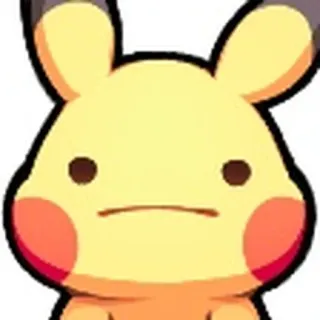 😕 adesivo, carino, giallo, personaggio, faccia telegram sticker