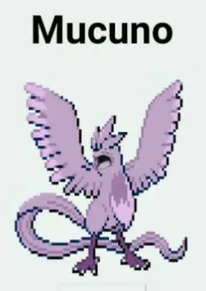 🆘 Mucuno pokemon, karakter, ungu, sayap telegram sticker