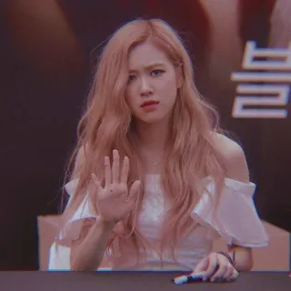 🐿️ Rose kpop, cantante, celebrità, persona, donna, rosa, blackpink telegram sticker